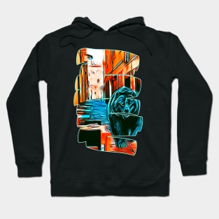 The grizzly bear in the city Hoodie